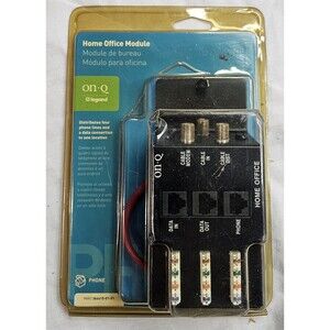 On-Q Legrand Home Office Module 4-Line Phone & Data Distribution Part 364414-01